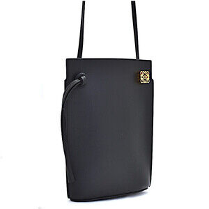 Loewe Shoulder Bag Dice Pocket Calfskin Black